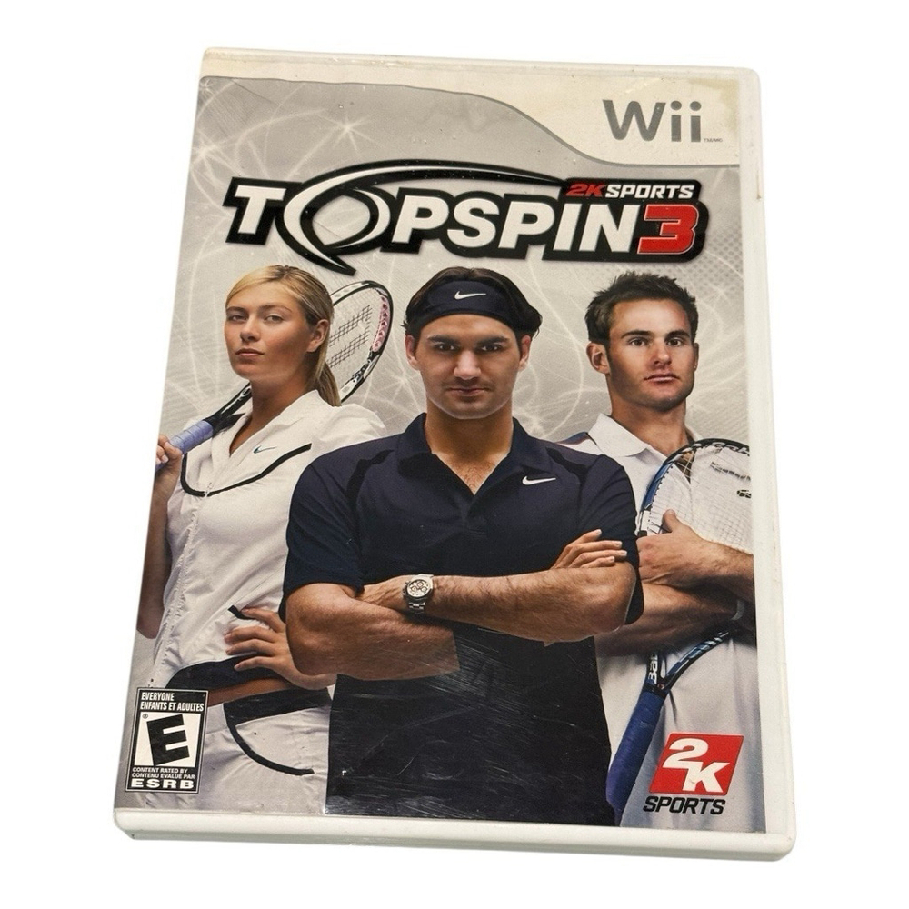 Wii 2K Sports Top Spin 3 Video Game 2008